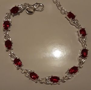Ruby gemstone bracelet new
